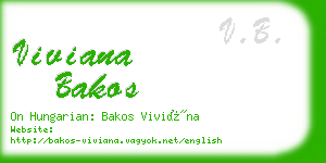 viviana bakos business card